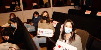 Emprendedoras en el acto de TIMMIS Palencia en el Teatro Principal