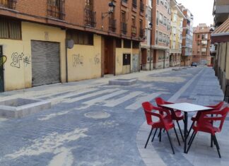 Obras en la calle Mayor Antigua.