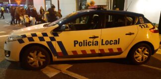 Vehículo de la Policía Local de Palencia.