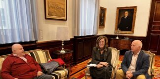 Reunión entre Presidenta de la Diputación y el alcalde de Meneses de Campos