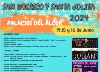 Cartel de las fiestas de Palacio de Alcor 2024