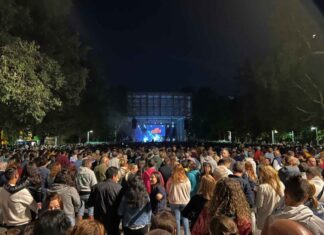 Imagen del Parque del Salón durantes las Fiestas de San Antolín