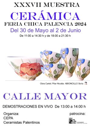 Cartel XXXVII Muestra de la Cerámica Palencia