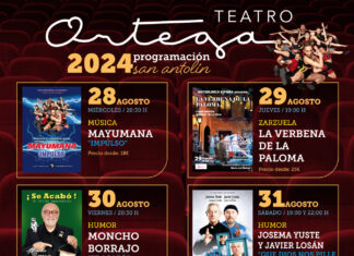 Cartel Programación Teatro Ortega San Antolín 2024