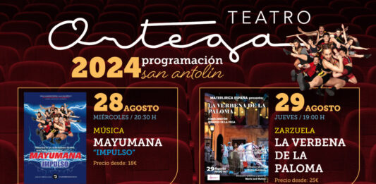 Cartel Programación Teatro Ortega San Antolín 2024