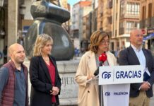 El PP de Palencia valorando los resultados de las elecciones europeas