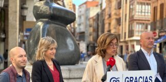 El PP de Palencia valorando los resultados de las elecciones europeas