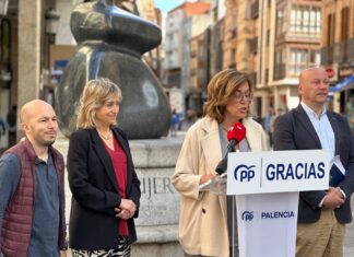 El PP de Palencia valorando los resultados de las elecciones europeas