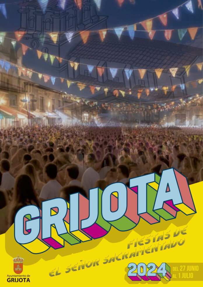 Cartel del programa de las fiestas de Grijota 2024