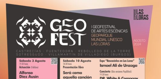 CARTEL I GEOFESTIVAL ARTES ESCÉNICAS GEOPARQUE LAS LORAS