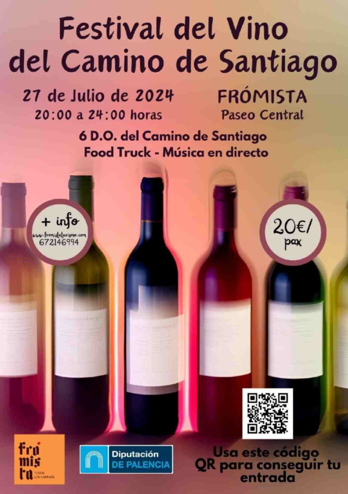 Cartel I Festival del Vino del Camino de Santiago