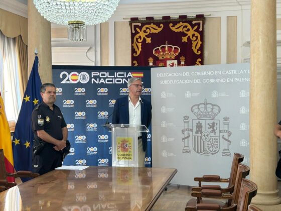 Presentación de los policías en prácticas