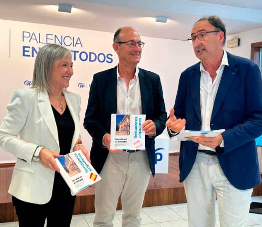 Senado PP Jorge Martínez Antolín, María José Ortega y Alfonso Polanco