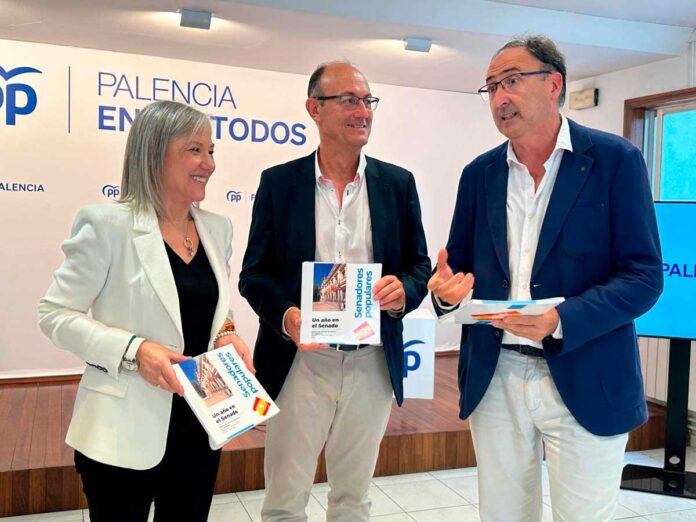 Senado PP Jorge Martínez Antolín, María José Ortega y Alfonso Polanco