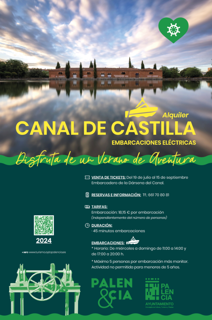 Cartel barcas turísticas del Canal 2024