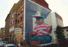 Alex Dadospuntocero - Uno de los murales del Pispajos Urban Fest