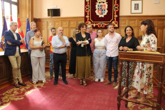 Ana Redondo en el Ayuntamiento de Palencia