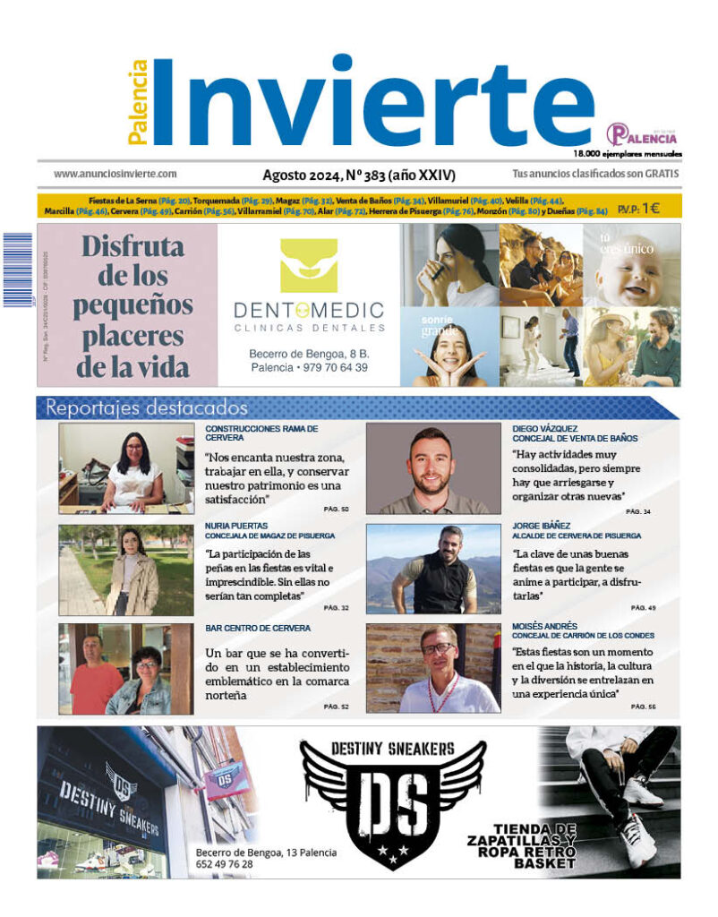 Portada Palencia Invierte edición de agosto 2024