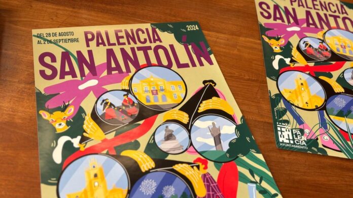 Cartel de las fiestas de San Antolín de Palencia 2024