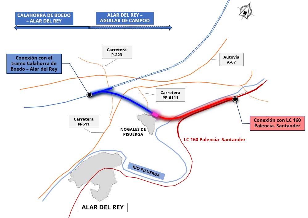 Polémica conexión LAV Nogales de Pisuerga