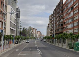 Avenida Valladolid en Palencia