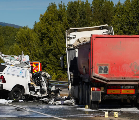 Accidente de tráfico en Carracedelo León