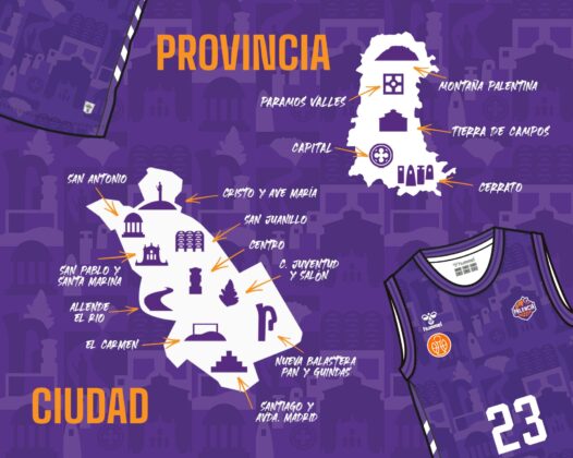 Elementos de la nueva equipación del Palencia Baloncesto