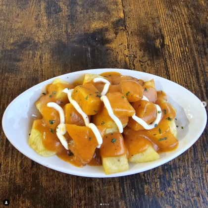 Patatas finalista del Concurso Una de Bravas de Palencia. Restaurante Sevillano de Cervera de Pisuerga