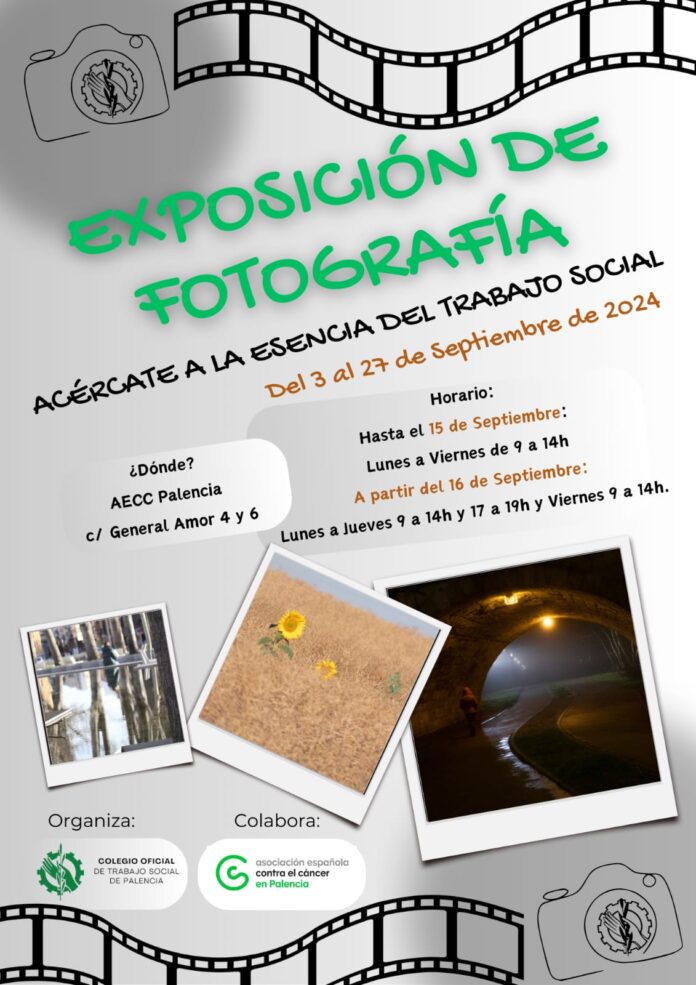 La sede de la AECC en Palencia acoge la exposición fotográfica Acércate a la esencia del Trabajo Social