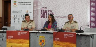 Presentación de la Jura de Bandera en el Ayuntamiento de Palencia