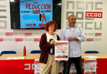 Reducción jornada de trabajo - movilizaciones en Palencia CCOO y UGT