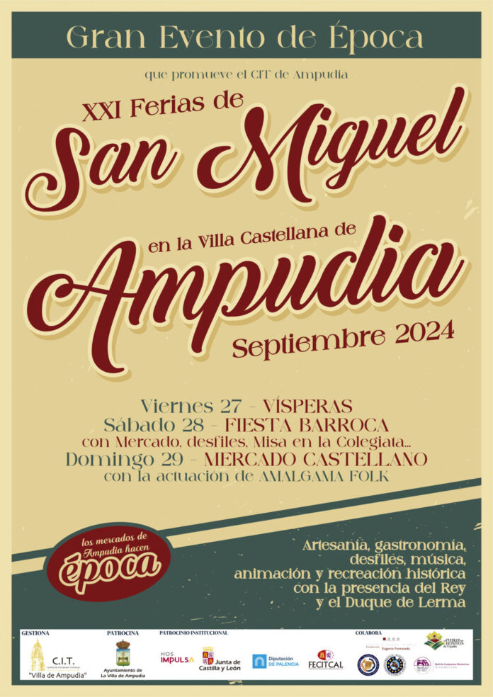 Cartel del las Ferias de San Miguel 2024 de Ampudia