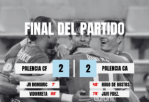 Empate con sabor agridulce en La Balastera Palencia CF y Cristo Atlético igualan en el derbi capitalino (2-2)