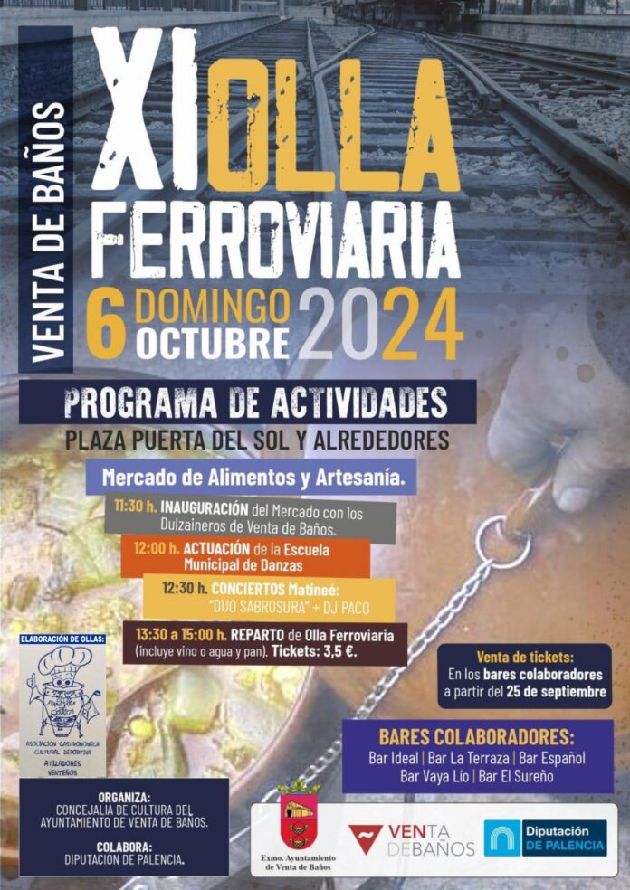 Venta de Baños celebra la XI Edición de la Olla Ferroviaria el 6 de octubre