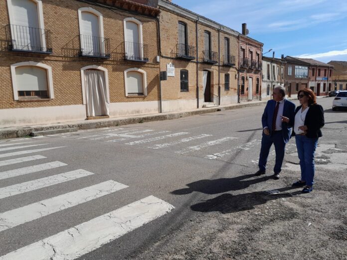 Visita en Villarramiel de la Junta de Castilla y León, 14 de octubre