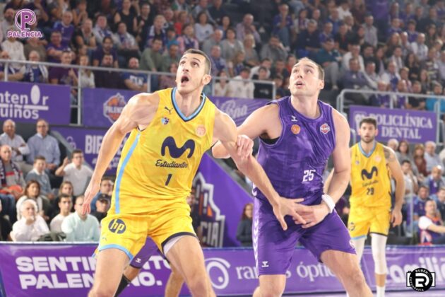 Partido entre Palencia Baloncesto y Movistar Estudiantes. Foto: Rubén Díaz.