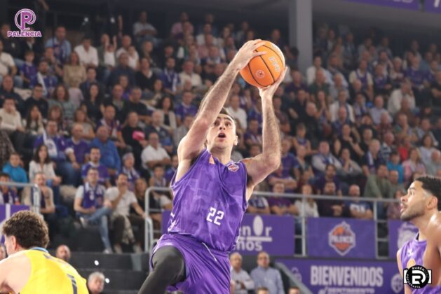 Partido entre Palencia Baloncesto y Movistar Estudiantes. Foto: Rubén Díaz.