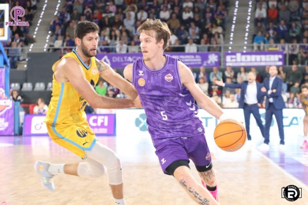 Partido entre Palencia Baloncesto y Movistar Estudiantes. Foto: Rubén Díaz.