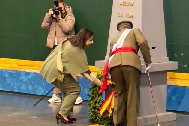 Jura de bandera que se celebró en el frontón de Eras de Santa Marina de Palencia