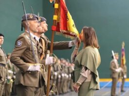 Jura de bandera que se celebró en el frontón de Eras de Santa Marina de Palencia