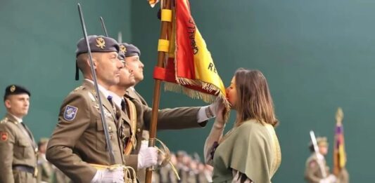 Jura de bandera que se celebró en el frontón de Eras de Santa Marina de Palencia