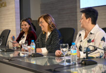 La presidenta de la Diputación, Ángeles Armisén y la alcaldesa de Palencia, Miriam Andrés, participan en la inauguración del III Foro de Empresarias de Palencia