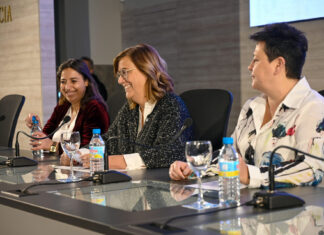 La presidenta de la Diputación, Ángeles Armisén y la alcaldesa de Palencia, Miriam Andrés, participan en la inauguración del III Foro de Empresarias de Palencia