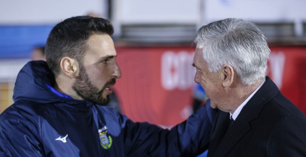 Álex Izquierdo y Carlo Ancelotti