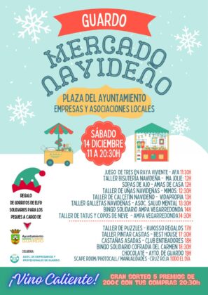 Cartel Mercado Navidad Guardo