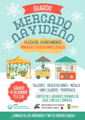 Cartel Mercado Navidad Guardo