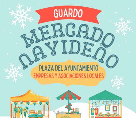 Cartel Mercado Navidad Guardo