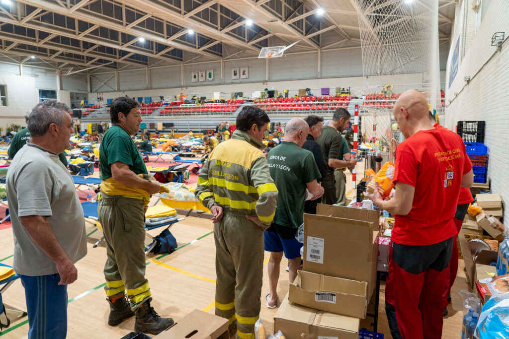 Equipo de rescate de Castilla y León en Aldaya (Valencia)