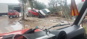 Foto de los bomberos desplazados de Palencia a Paiporta en Valencia