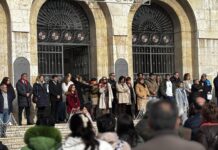 Manifiesto en conmemoración del Día Internacional contra la Violencia de Género en la Plaza Mayor de Palencia